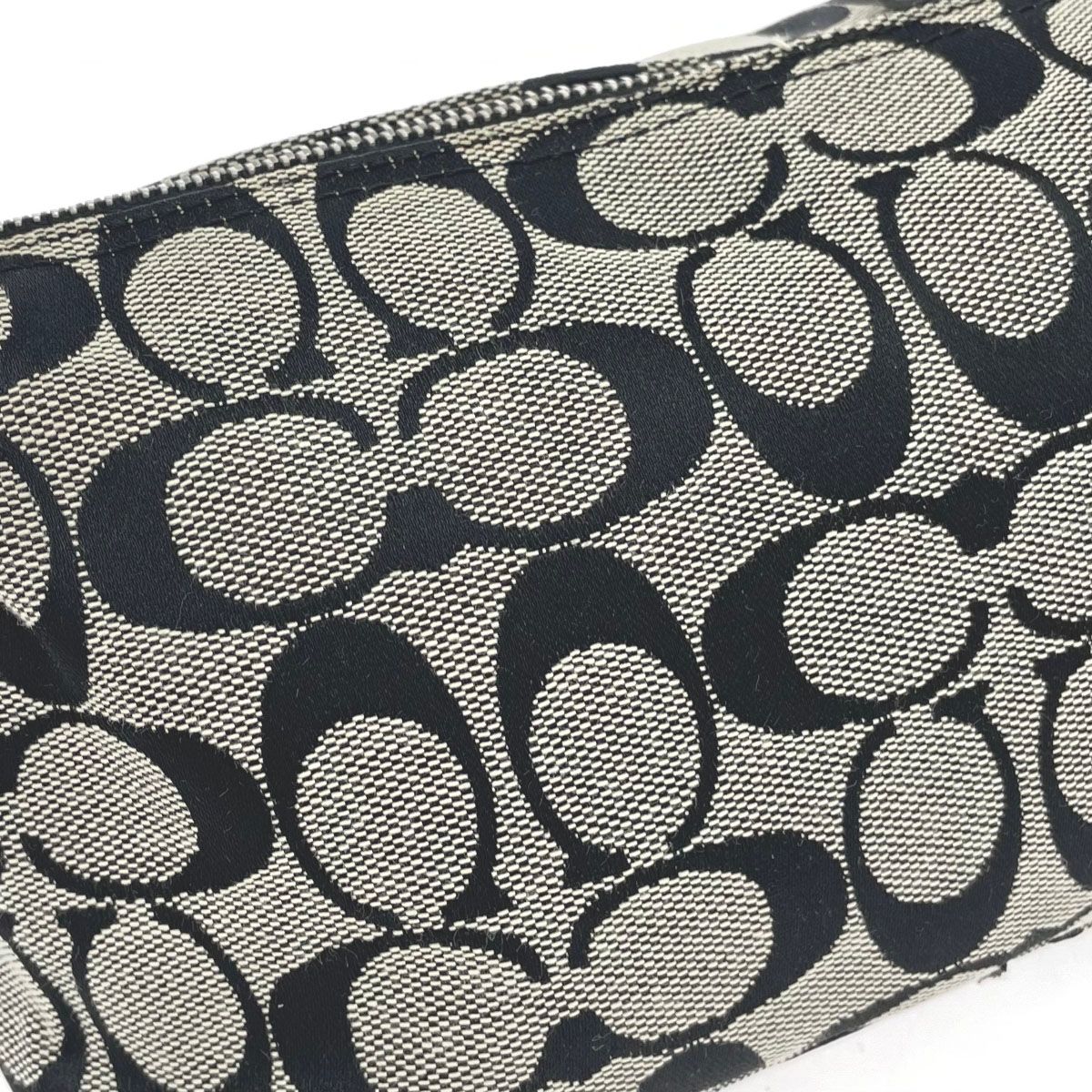 COACH コーチ アクセサリーポーチ 6044 ブラック キャンバス