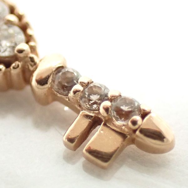 JILLSTUART ネックレス K10 キー 鍵モチーフ ダイヤモンド 透明石 PG