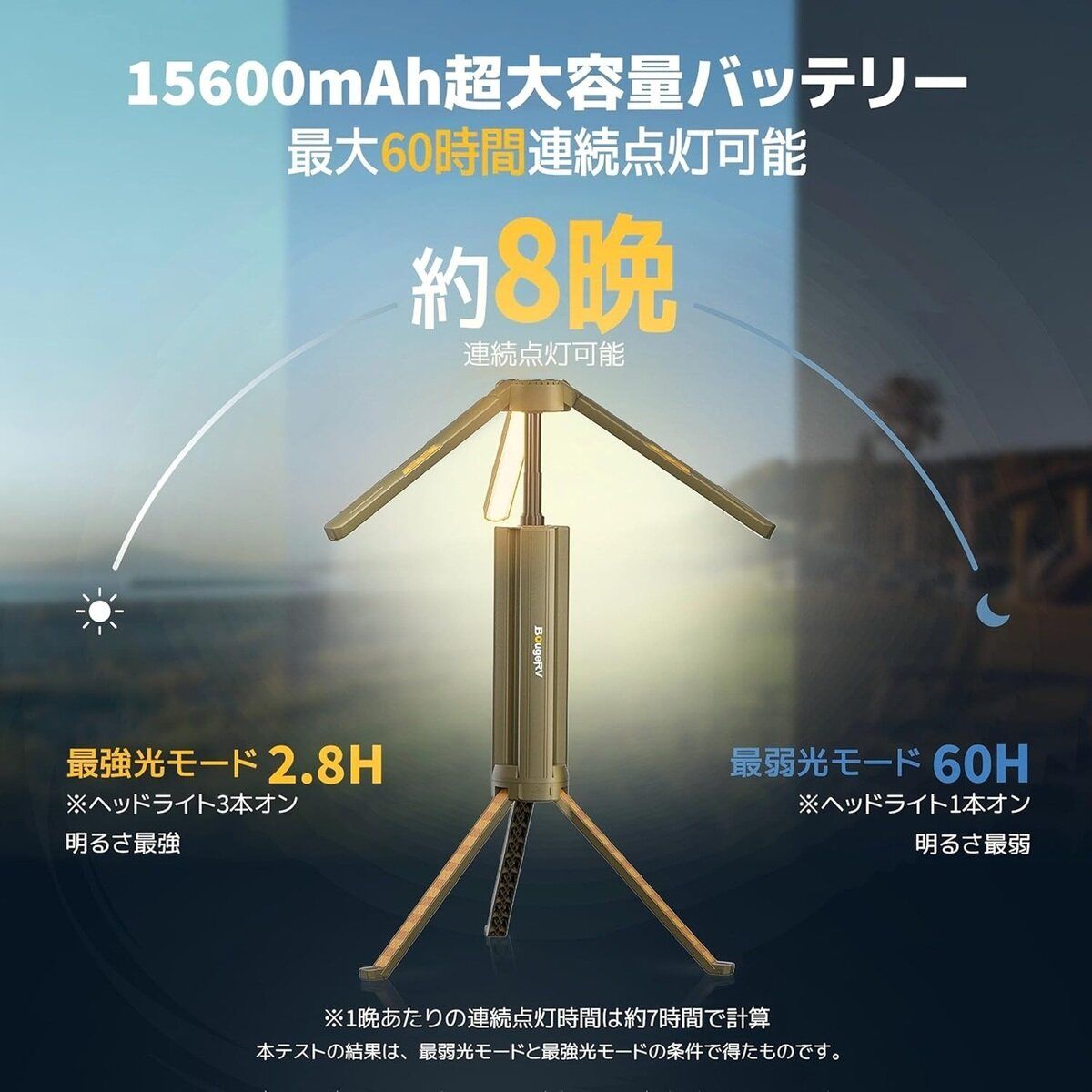 伸縮式折畳みLEDライト