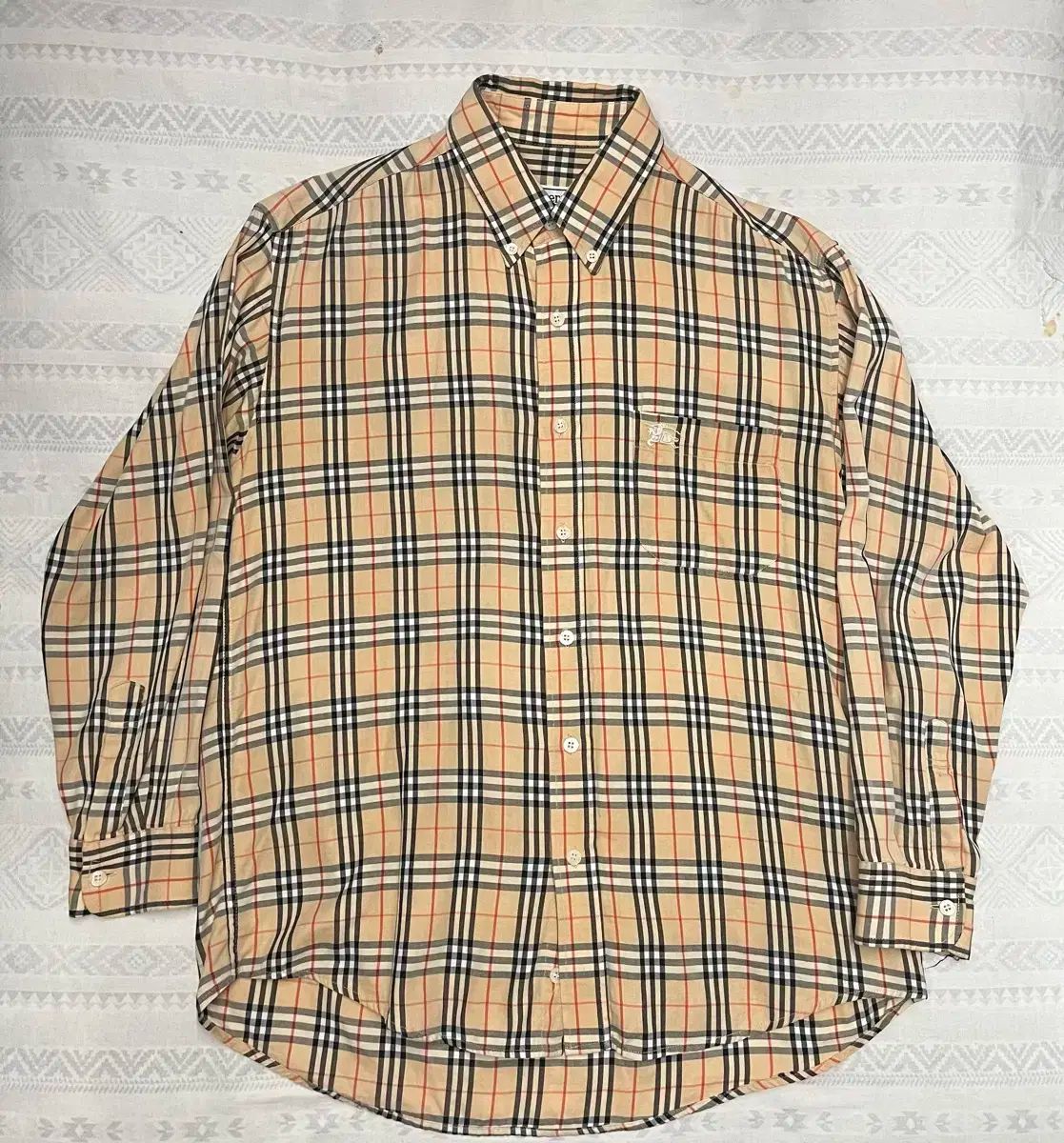 【美品✨】バーバリー　90s チェックシャツ　シャドーホース　ヴィンテージ　Ｌ 90s BURBERRY(バーバリー ) ノバチェック シャツ 希少✨90s