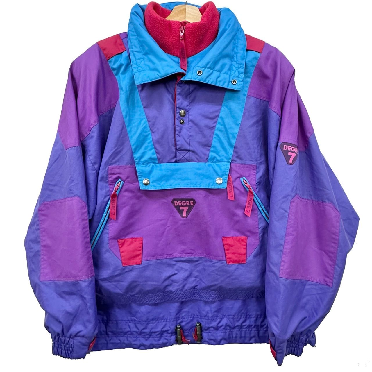 希少 レア DEGRE7 古着 ナイロンジャケット パープル 90年代 フランス 