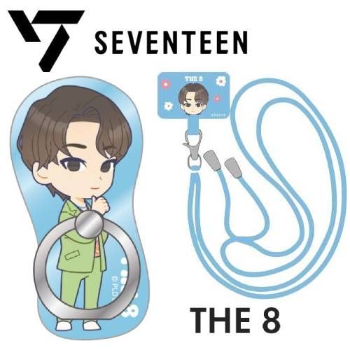 2種セット】SEVENTEEN PetiTEEN THE 8 スマホリング＆フォンタブ