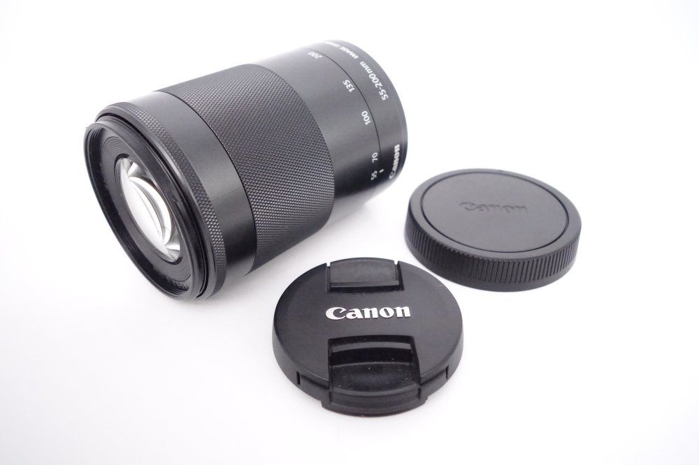 上品 キヤノン Canon 望遠ズームレンズ EF-M 55-200mm F4.5-6.3 IS STM ミラーレス D090090A