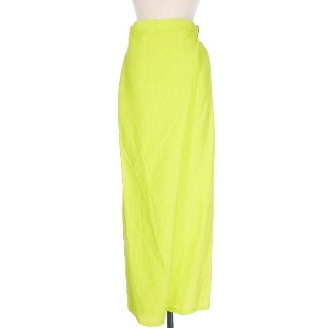 クリスチャン ワイナンツ christian wijnants ベルテッド ロングスカート ラップスカート 36 ライムグリーン 緑 正規