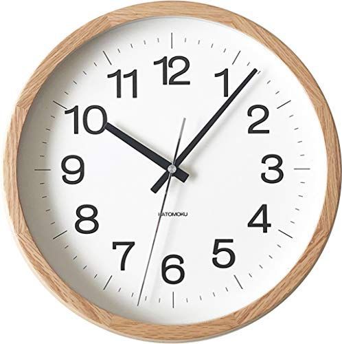 KATOMOKU muku clock 16 オーク 連続秒針 km-113OA φ306mm (SKP電波時計)-