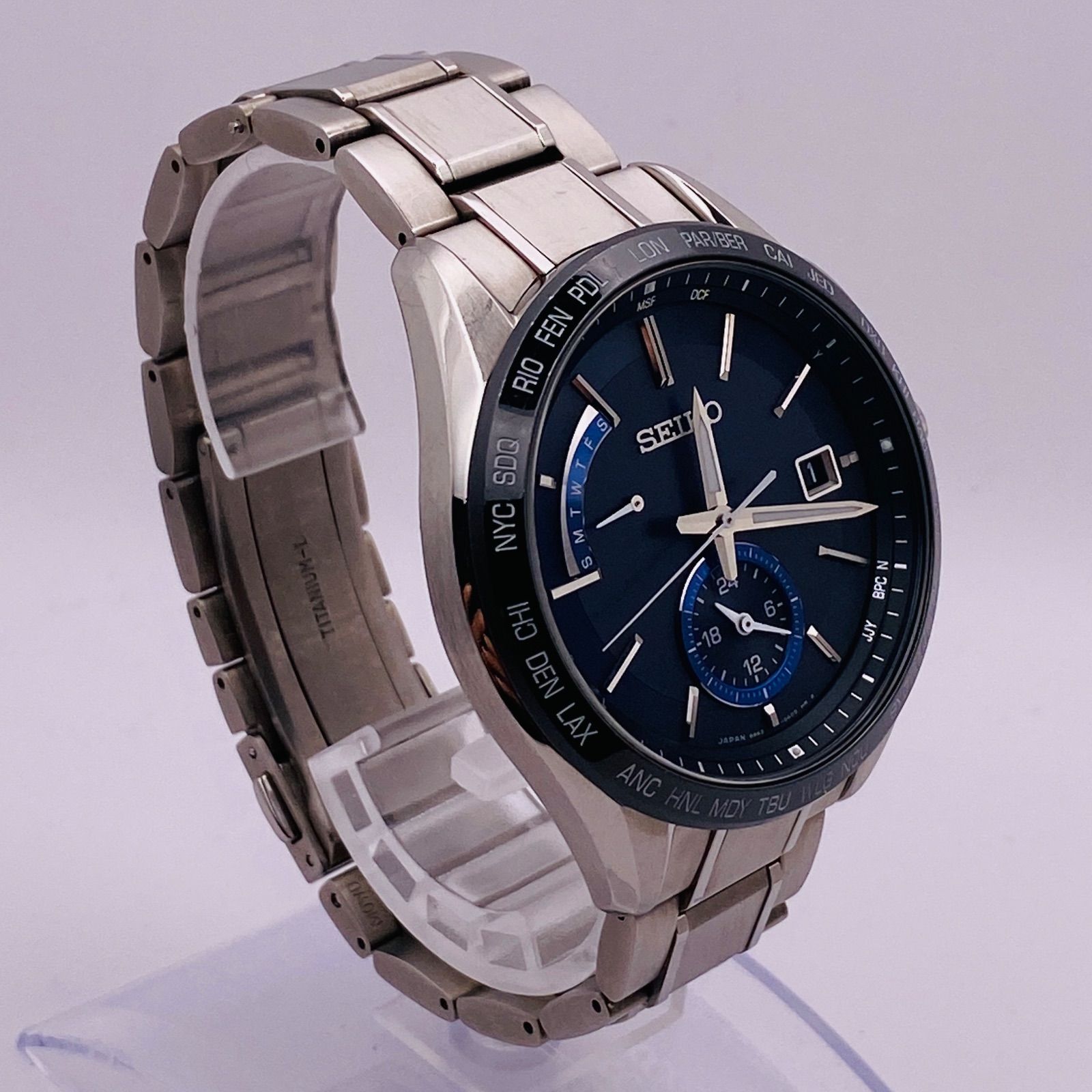 T317）良品 正常稼動 SEIKO セイコー 電波ソーラー BRIGHTZ ブライツ 