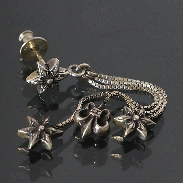 CHROME HEARTS 銀座店 クロムハーツ JOJO ピアス スター×BSフ ×スター メンズ シルバー SV925 100428