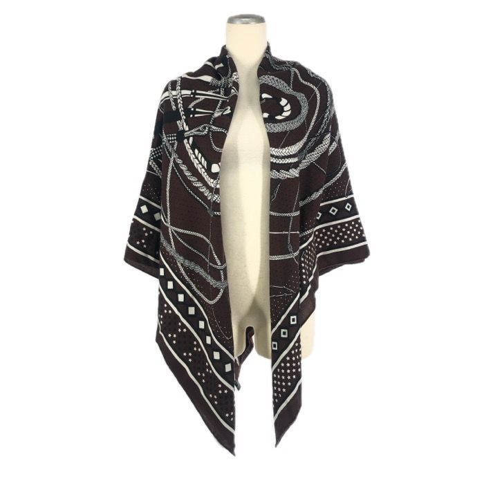 エルメスHERMESカシシル140カレジェアン カシミアシルク バンダナグリップ エルメスHERMESカシシル140カレジェアン カシミアシルク バンダナ