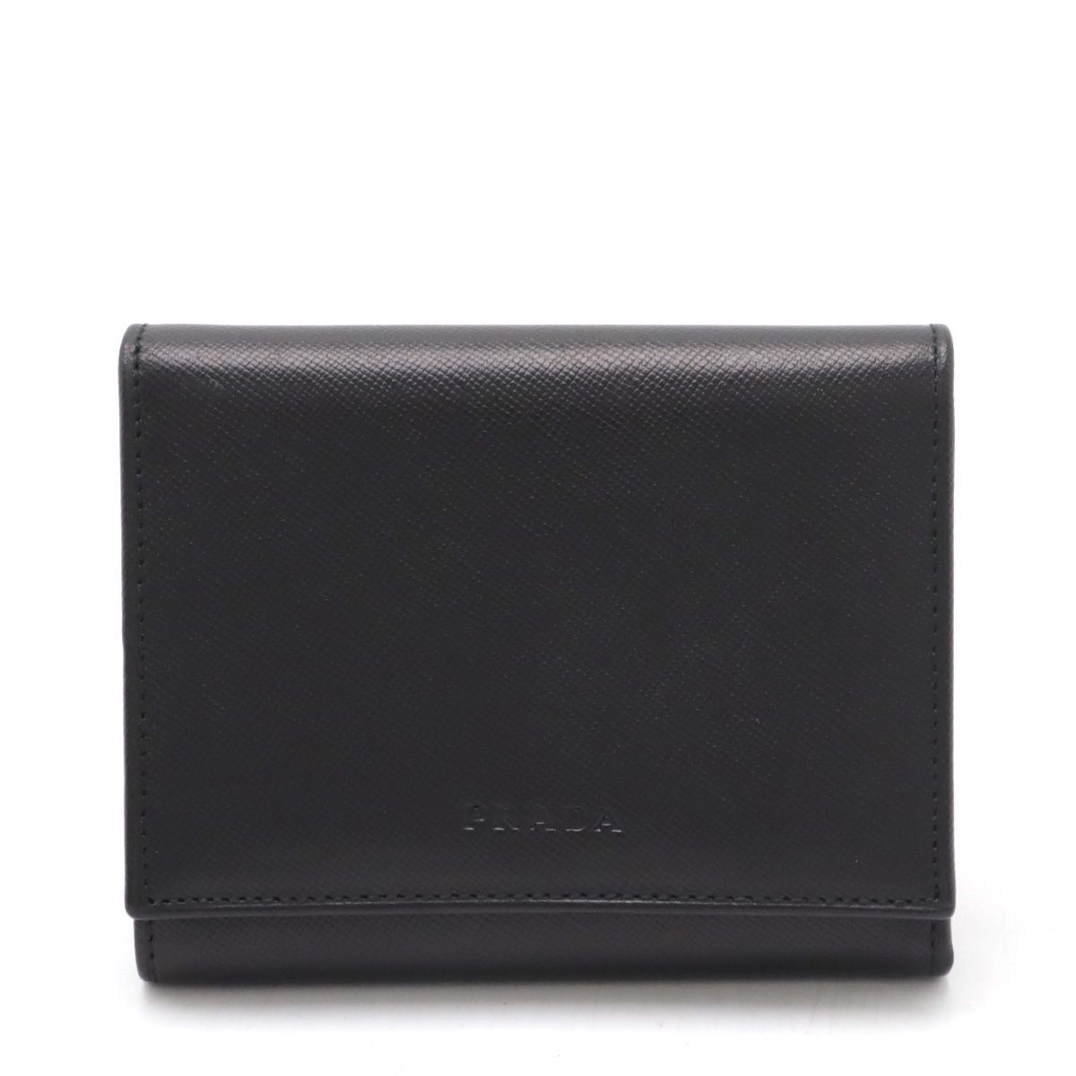 PRADA 3つ折財布 M143 SAFFIANO NERO プラダ PRADA 三つ折り財布 ミニ財布 SAFFIANO TRIANGOLO TINY