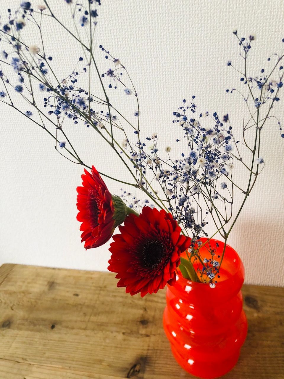 【Luciano Vistosi】MURANO フラワーベース　花瓶 レッド Luciano Vistosi】MURANO フラワーベース 花瓶 レッド