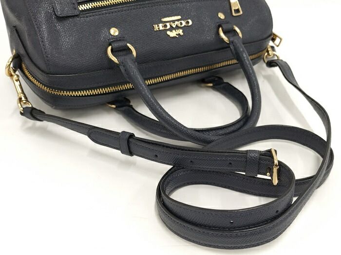COACH ショルダーバッグ ハンドバッグ レザー ネイビー 79946 DECORATOM_COM_BR