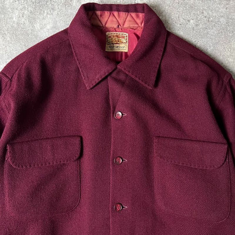 新作入荷，新作入荷，HOT 60s USA製 McGREGOR 無地 ウール 長袖