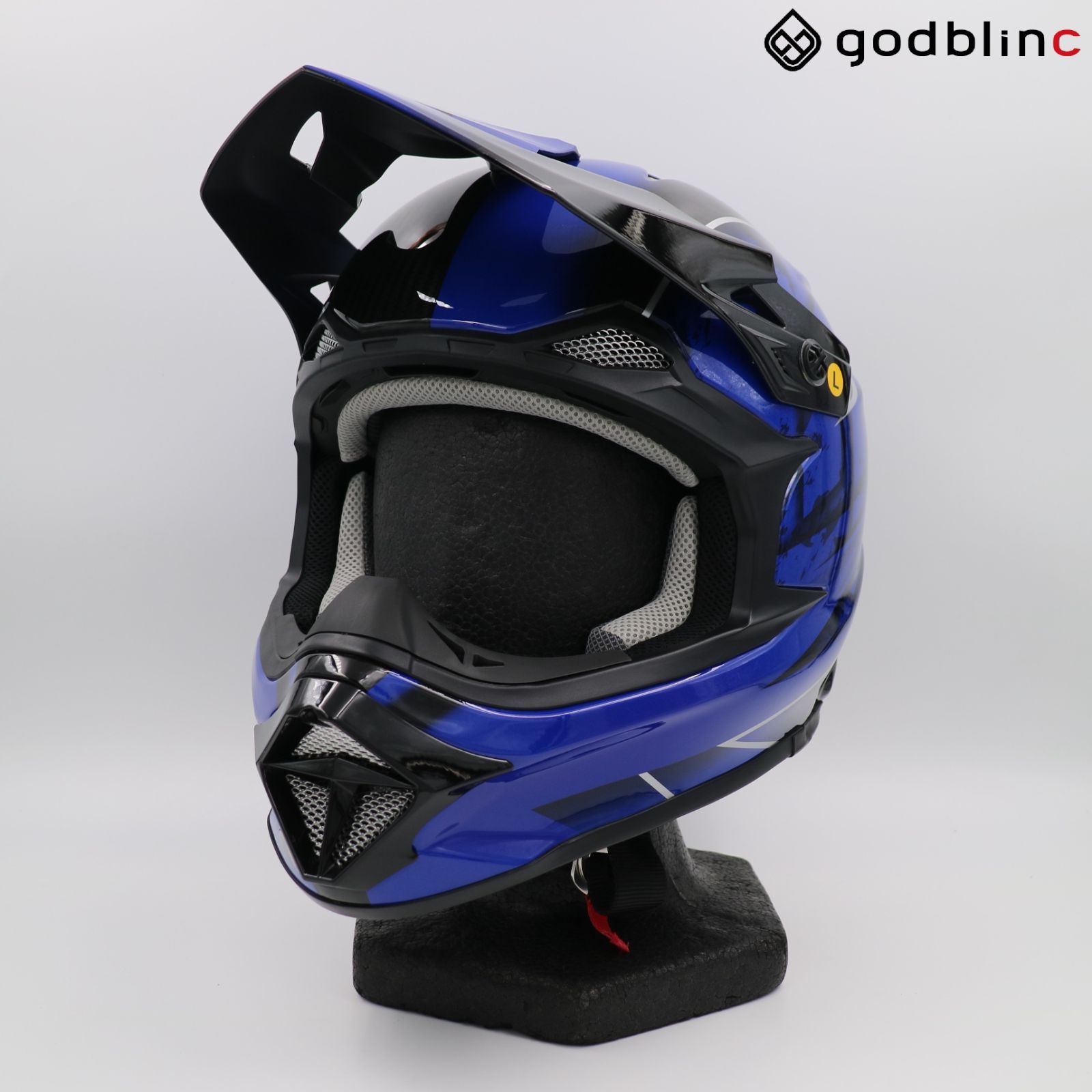 ZEALOT マッドジャンパー2 CARBON HYBRID GRAPHIC BLUE Lサイズ MJC0013 オフロードヘルメット