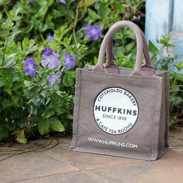 HUFFKINS ジュートバック エコバック 海外スーパー 麻 Mサイズ