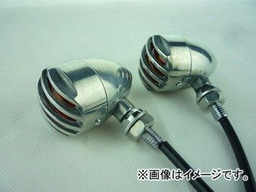 2輪 AP オレンジ電球レンズ クローム ハーレー汎用 AP-HP-ZJ-L-631