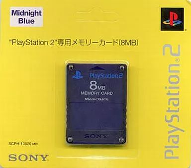 【中古】PS2ハード PlayStation 2専用メモリーカード (8MB) ミッドナイト・ブルー