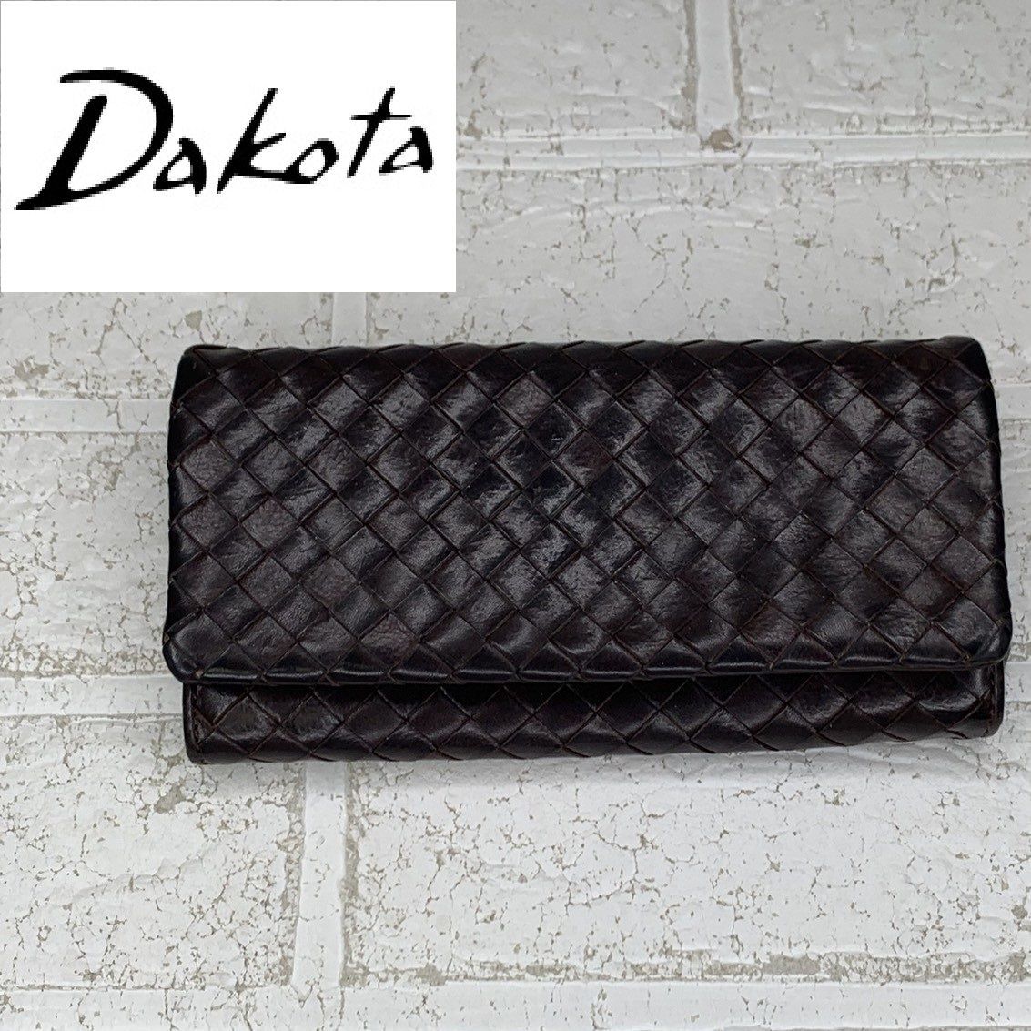 Dakota ダコタ 長財布 メンズ ブラウン イタリアンレザー 財布