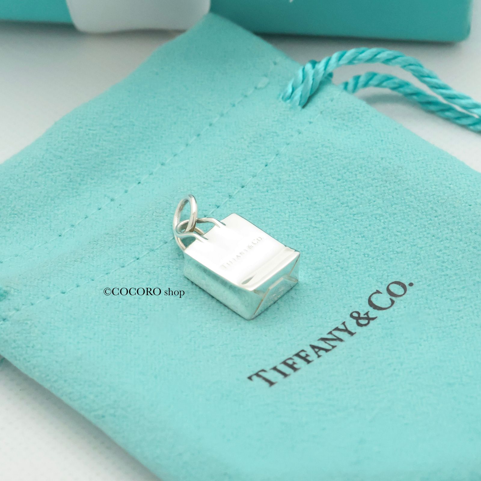 ティファニー TIFFANY-Co. ショッピング バッグ ショッパー チャーム AG925
