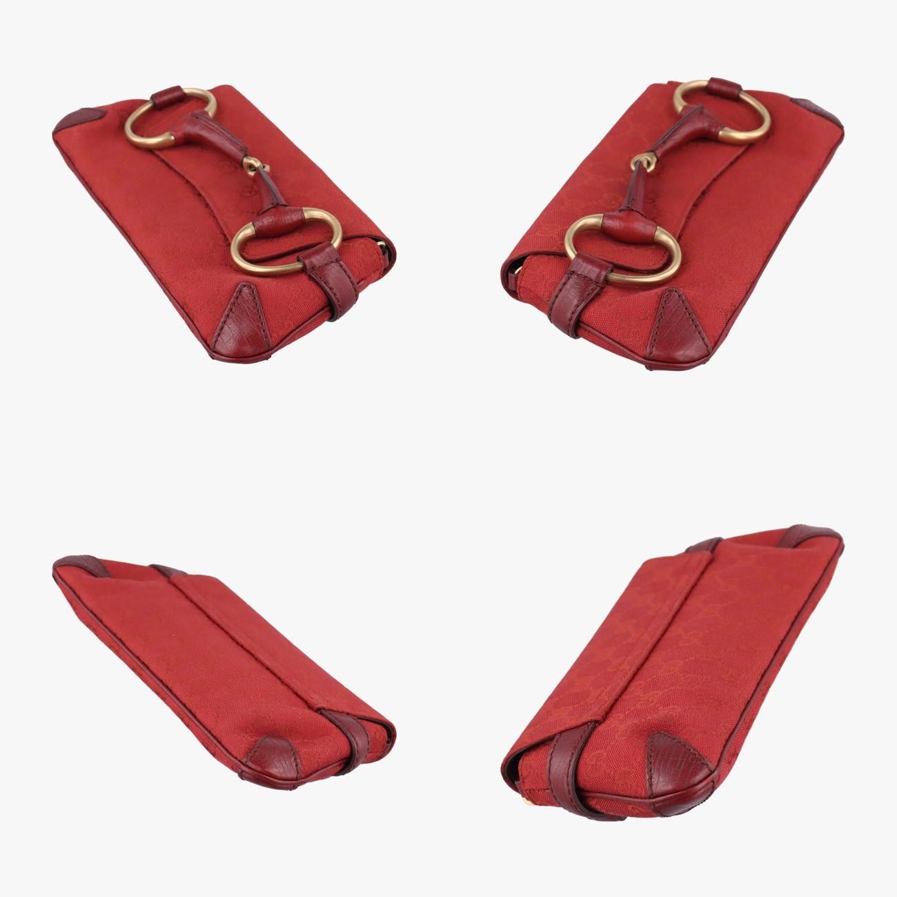【極美品】グッチ ウエストポーチ ホースビット レザー スエード レッド 金 グッチ ホースビット1955 レザー 2WAYハンドバッグ ブラック