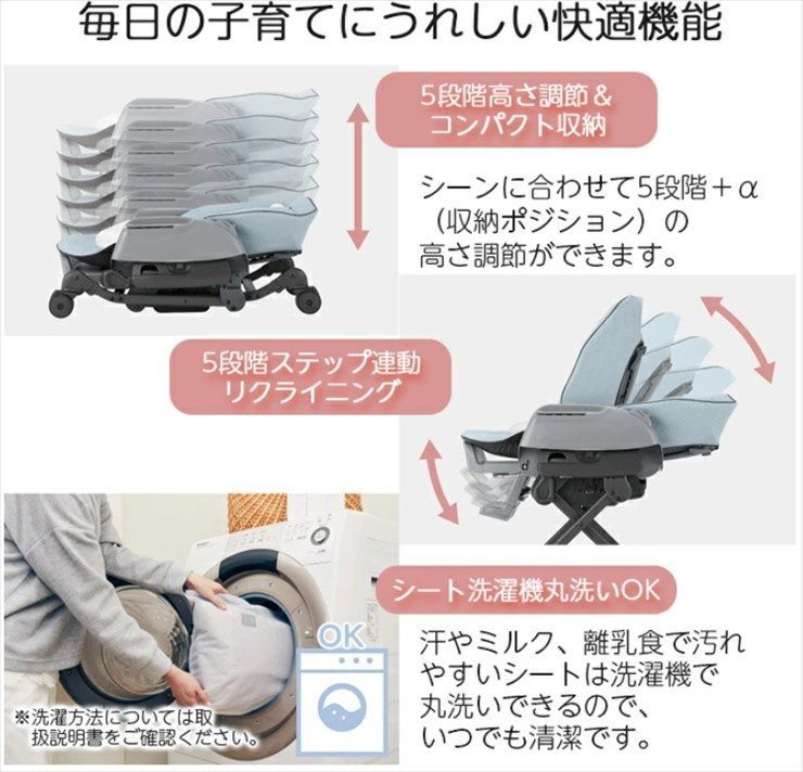 SALE品! 手動スウィング ネムリラ BEDi Long スリープシェル EG ミンティブルーBL コンビ 新生児OK 1歳頃まで使えるスウィング クリーニング済み C106001 2025新作品質、保証特価！