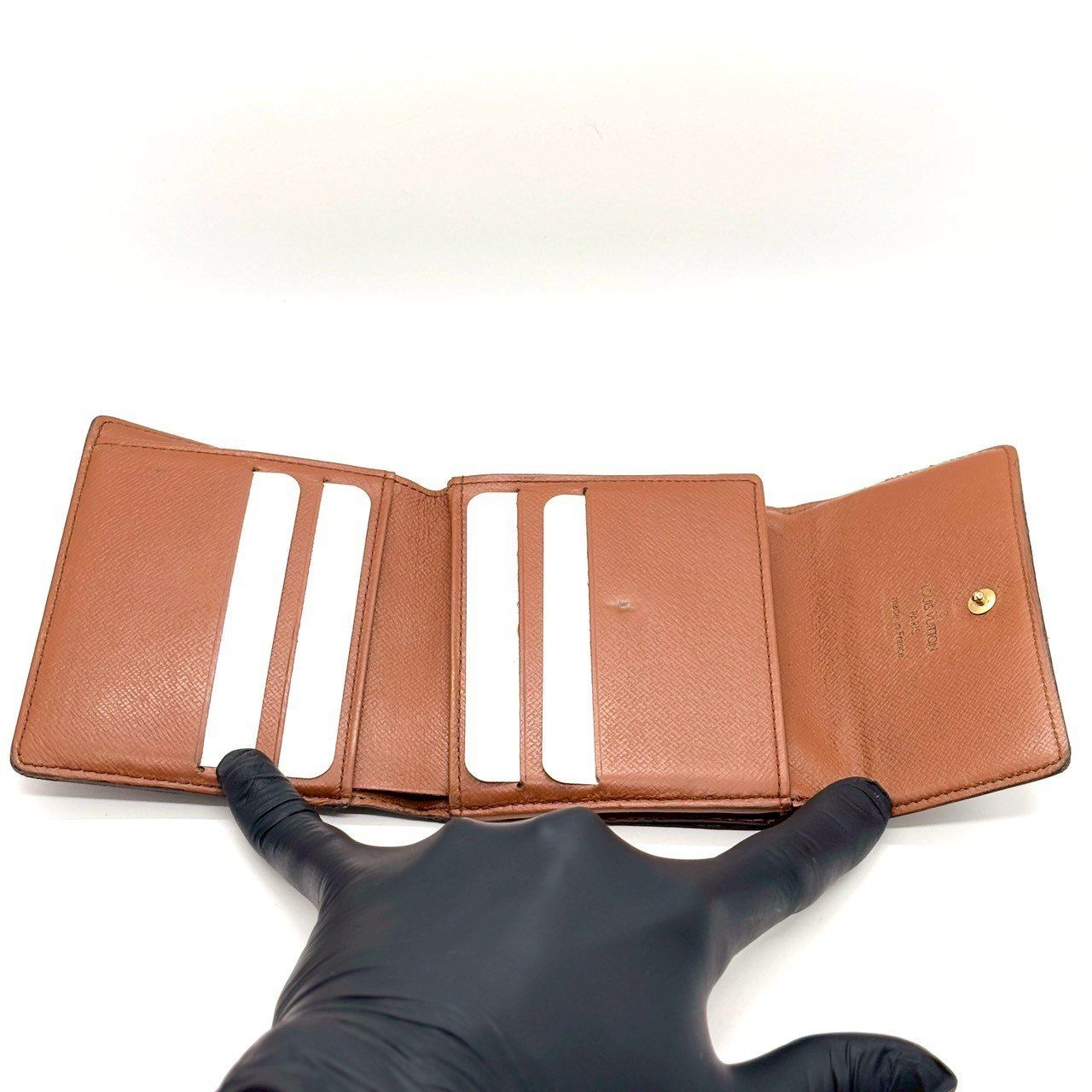 片手でサッと会計】 LOUIS VUITTON 二つ折り財布 モノグラム ポルト