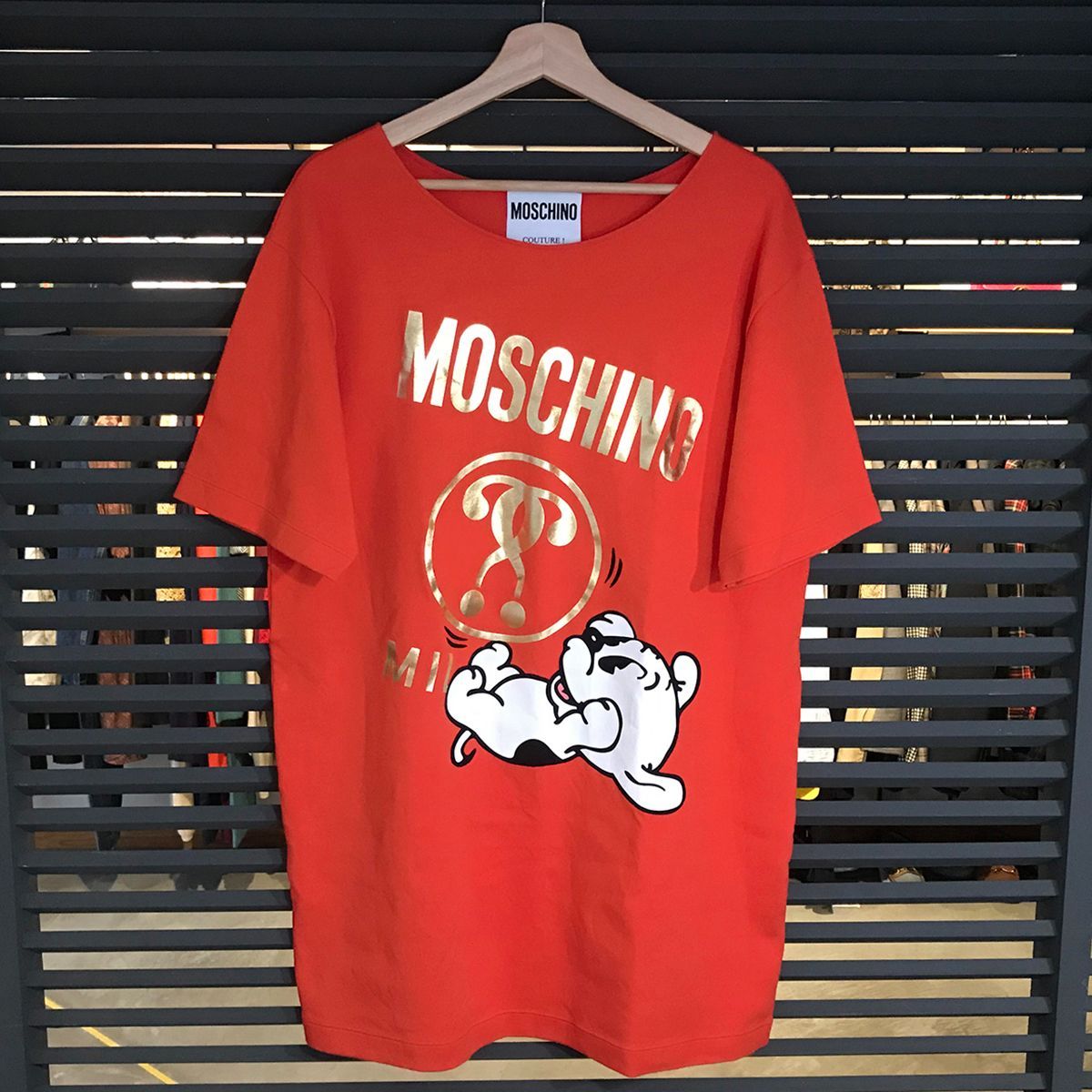 モスキーノ ベティちゃんコラボ パジー チュニックトップス 42 レッド 181D1A04751032 赤 キャラ 10458