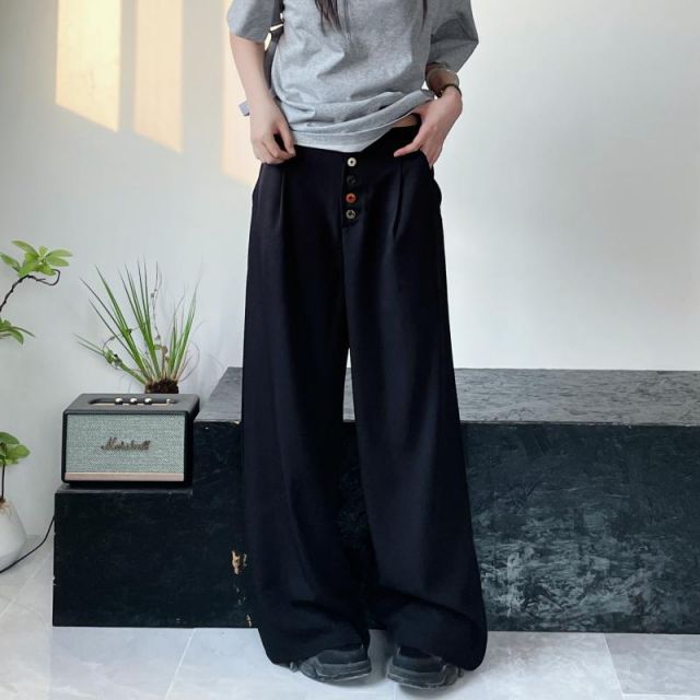 秋冬 コーデ メンズ  服 シンプル ファッション オシャレ 大人 かっこいい 大きいサイズ ストリート 紳士服 アメリカン レトロ ハイエンド パンツ ストレート ワイド レッグ カジュアル スー