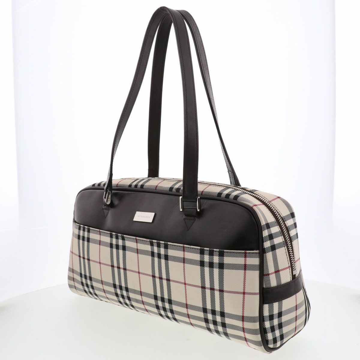 BURBERRY バーバリー ボストンバッグ ボストンバッグ レディース ブラウン ホワイト