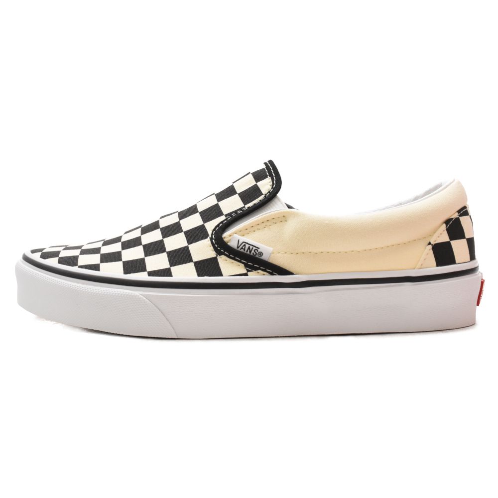 VANS (ヴァンズ) CLASSIC SLIP-ON チェッカー柄 クラシックスリッポン ローカットスニーカー ブラック/ホワイト US7/25cm VN000EYEBWW