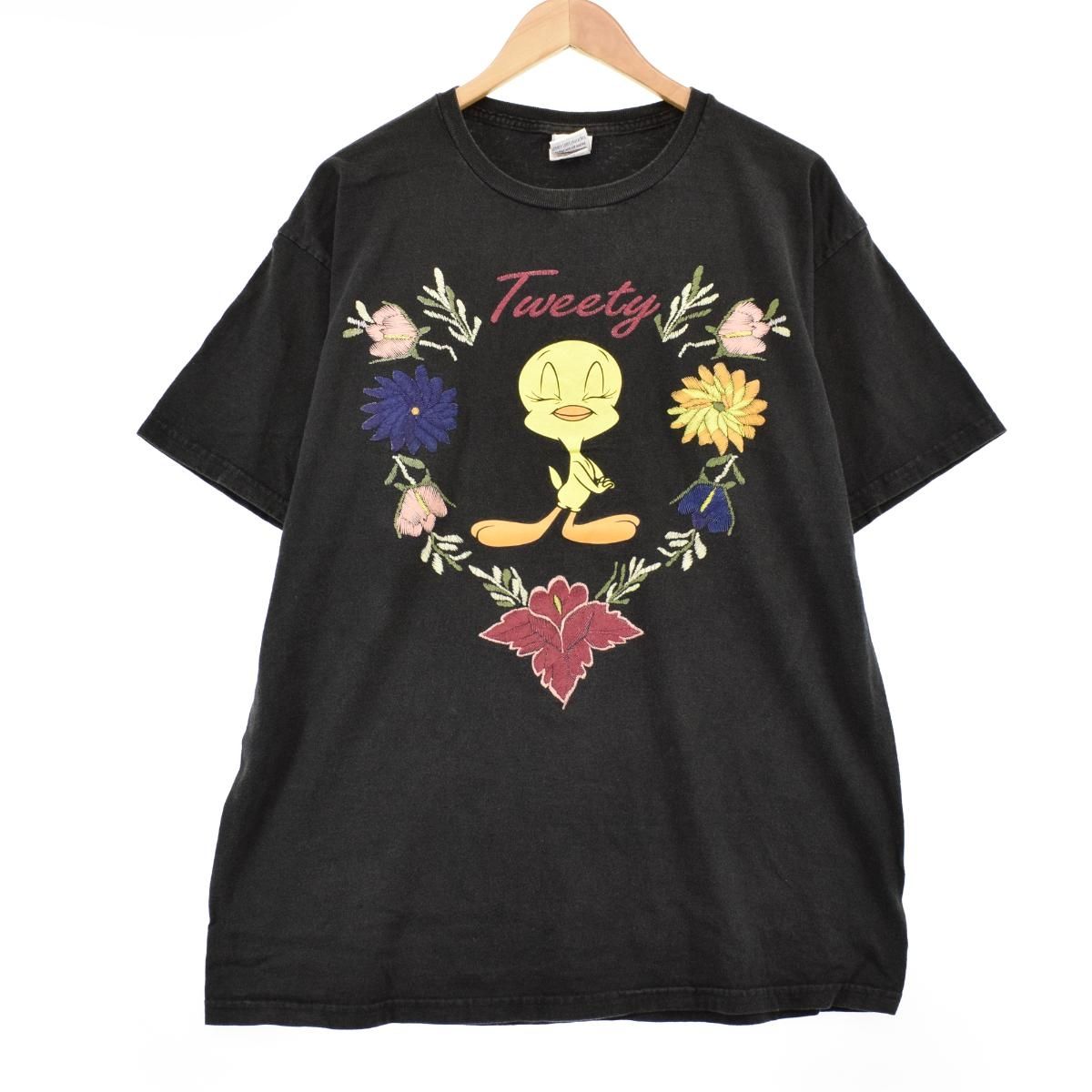 古着 90年代 ルーニーテューンズ LOONEY TUNES TWEETY トゥイーティー 