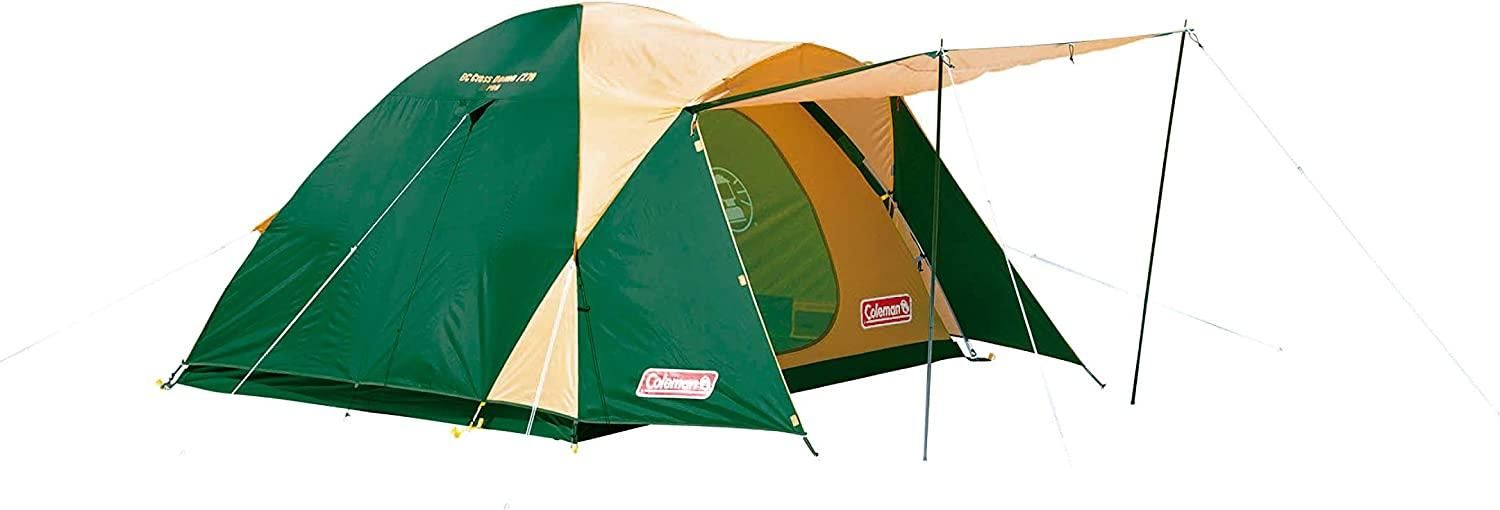 値下げ。子連れ初心者必見〜コールマンキャンプテントセット（寝室5人）＋リビング コールマン、テントセットや車中泊にも使える寝袋などファミリー向けの