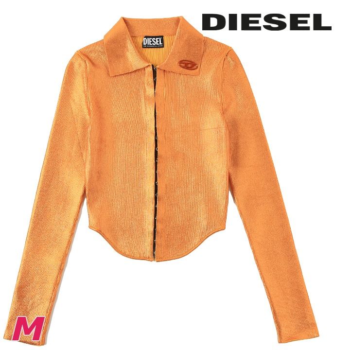 新品・未使用 ディーゼル DIESEL [Mサイズ] 長袖ニットシャツ 