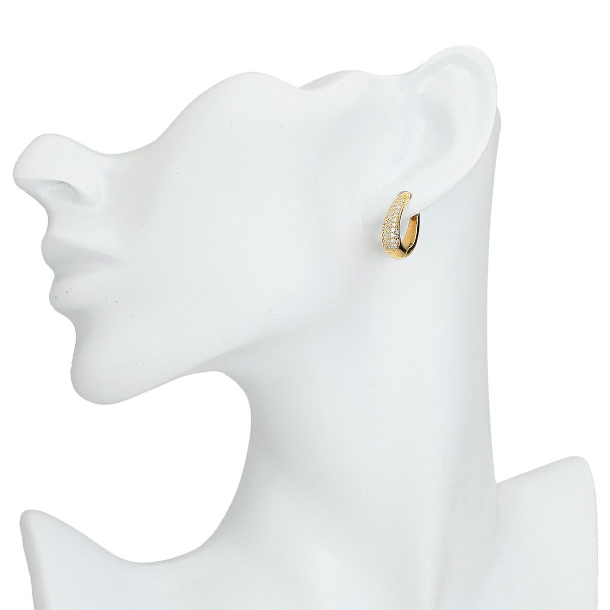 新品 トムウッド TOMWOOD ピアス リズ Liz Hoops Pave Gold ゴールド
