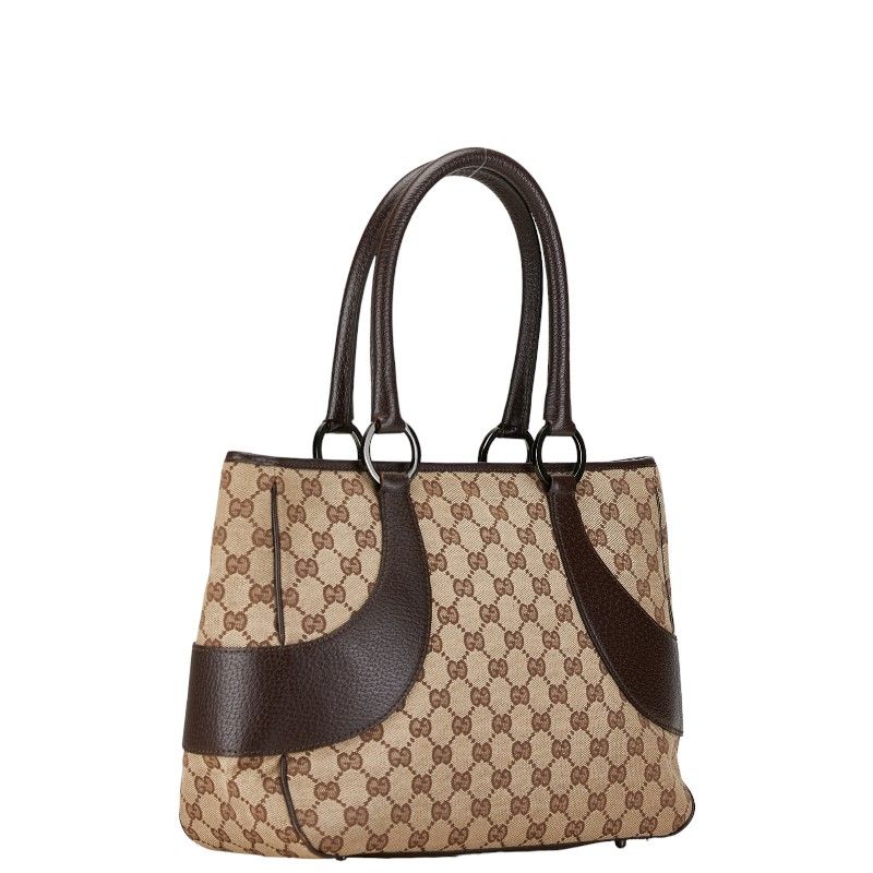 グッチ GGキャンバス トートバッグ ショルダーバッグ 113011 ブラウン
