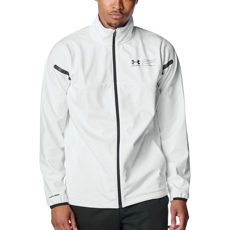 UNDER ARMOUR アンダーアーマー UA WINTER KNIT 3 LAYER JACKET マルチスポーツ トレーニングシャツメンズ 6007394-100 White