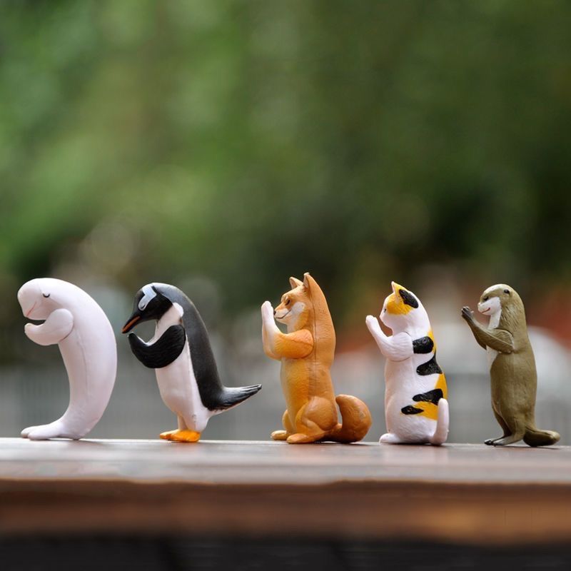動物置物 5点セット 祈り動物 動物 置物 妖精ガーデン 造園装飾 - メルカリ
