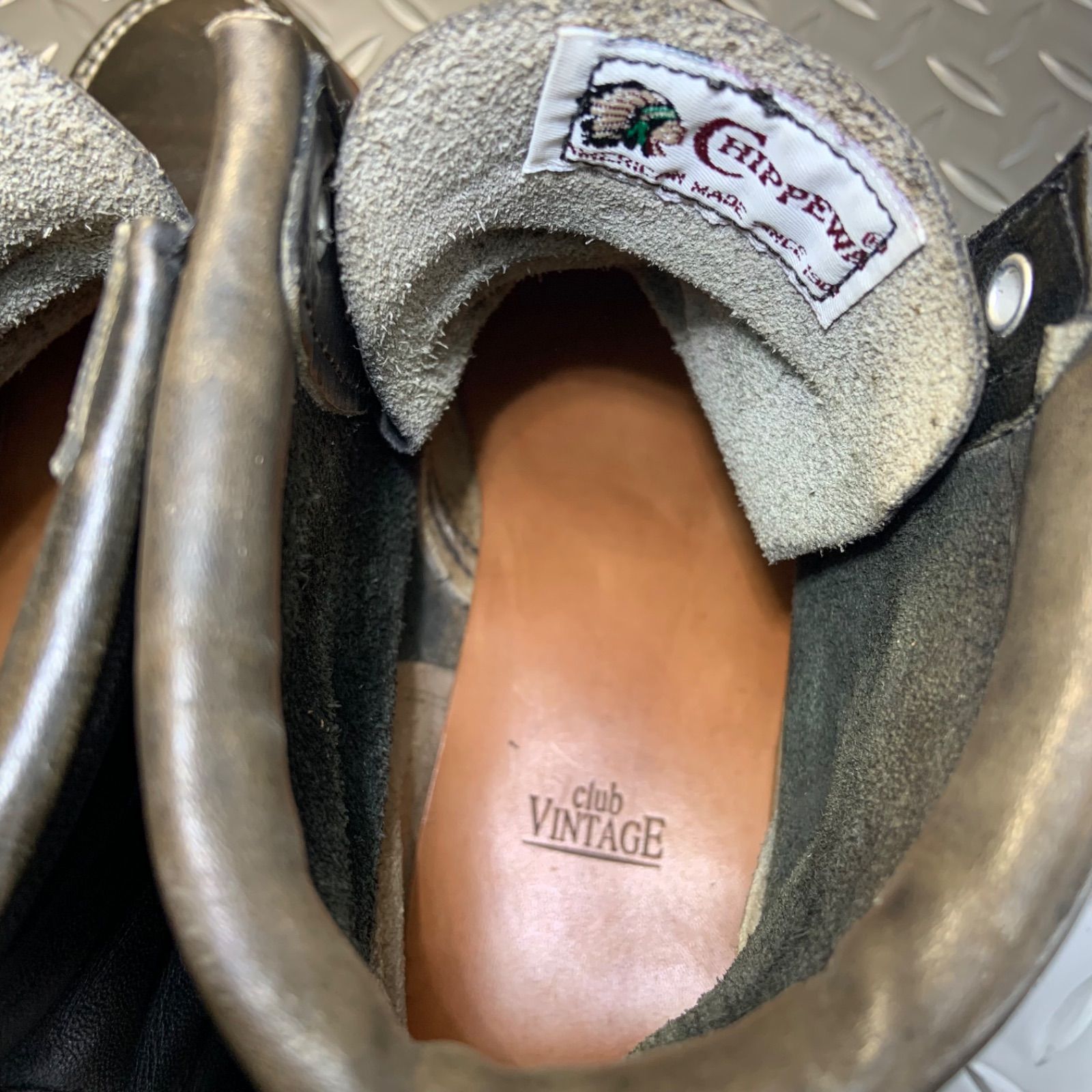 Chippewa モックトゥワークブーツ 1997年製 US 7.5 E JP 25.5㎝ チペワ アメリカ製 25 I 24-chipp