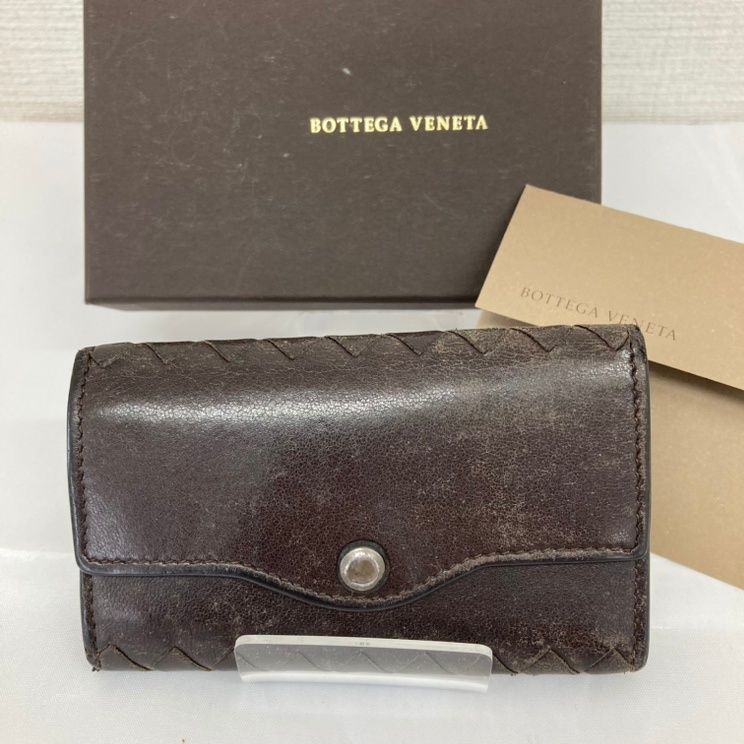 ♪Bottega Veneta ボッテガ・ヴェネタ 6連キーケース ブラウン 茶色 キーリング 鍵ケース