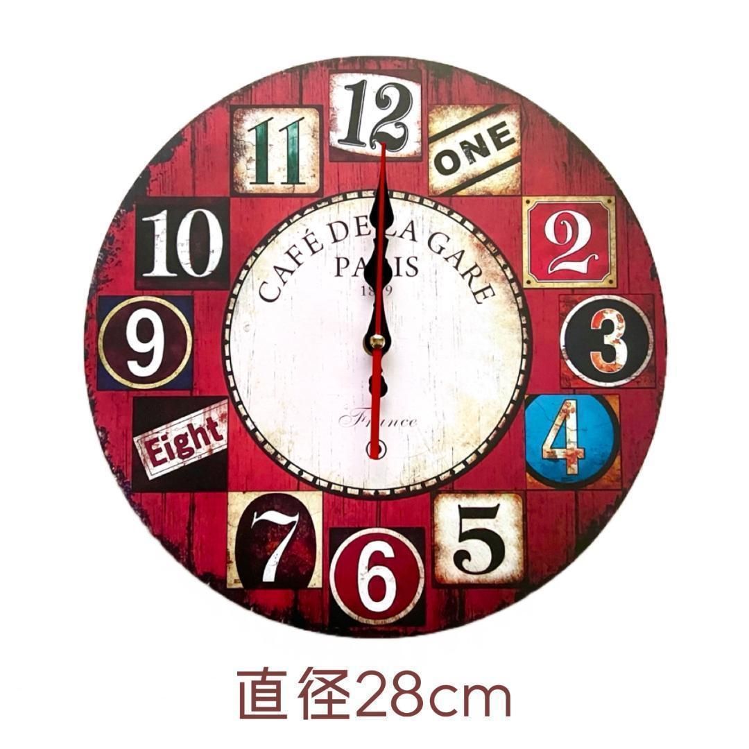 掛時計 北欧 アンティーク 木製 文字盤 ネジ 屋外 秒針 音なし ビンテージ 掛け時計 壁掛け時計 木製 おしゃれ 天然木 無垢 日本製