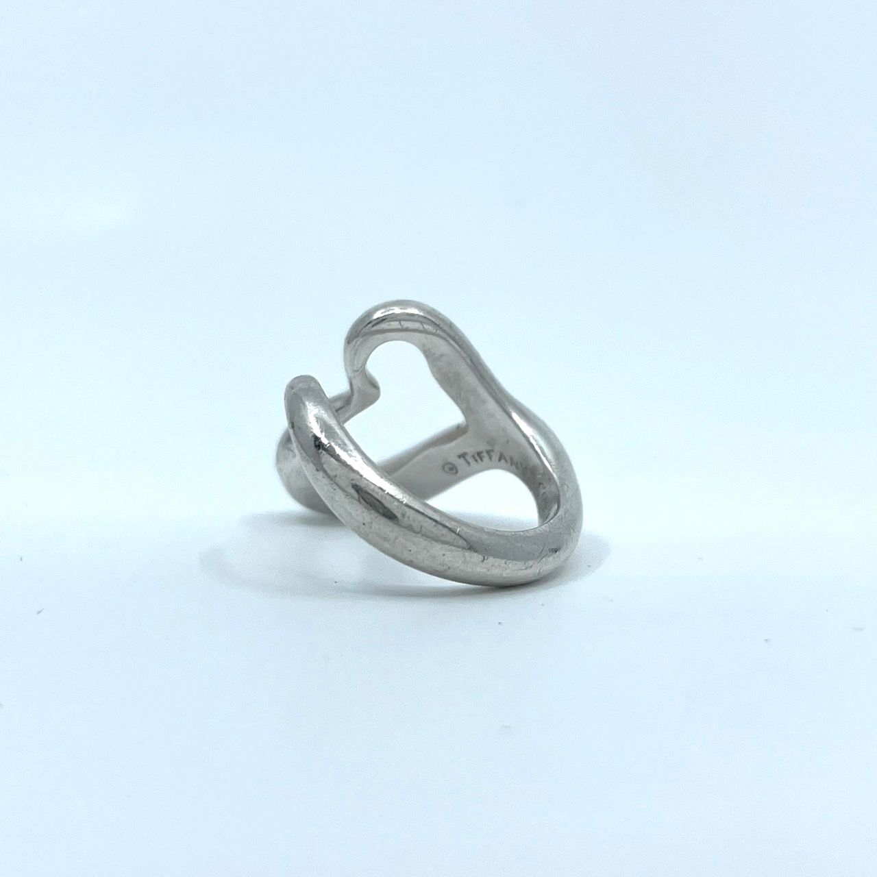 美品 TIFFANY &Co. ティファニー オープンハート 指輪 リング 8
