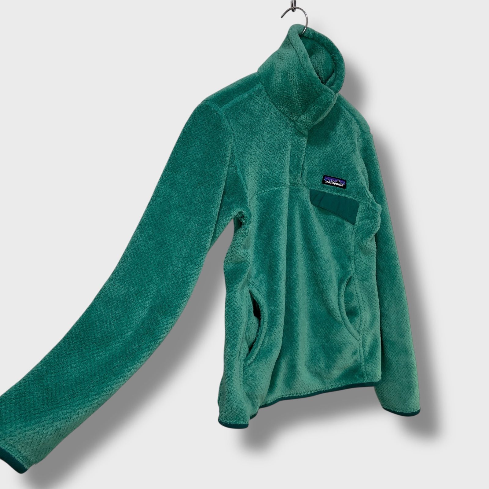 大人気カラー patagonia シンチラ フリース スナップT グリーン M