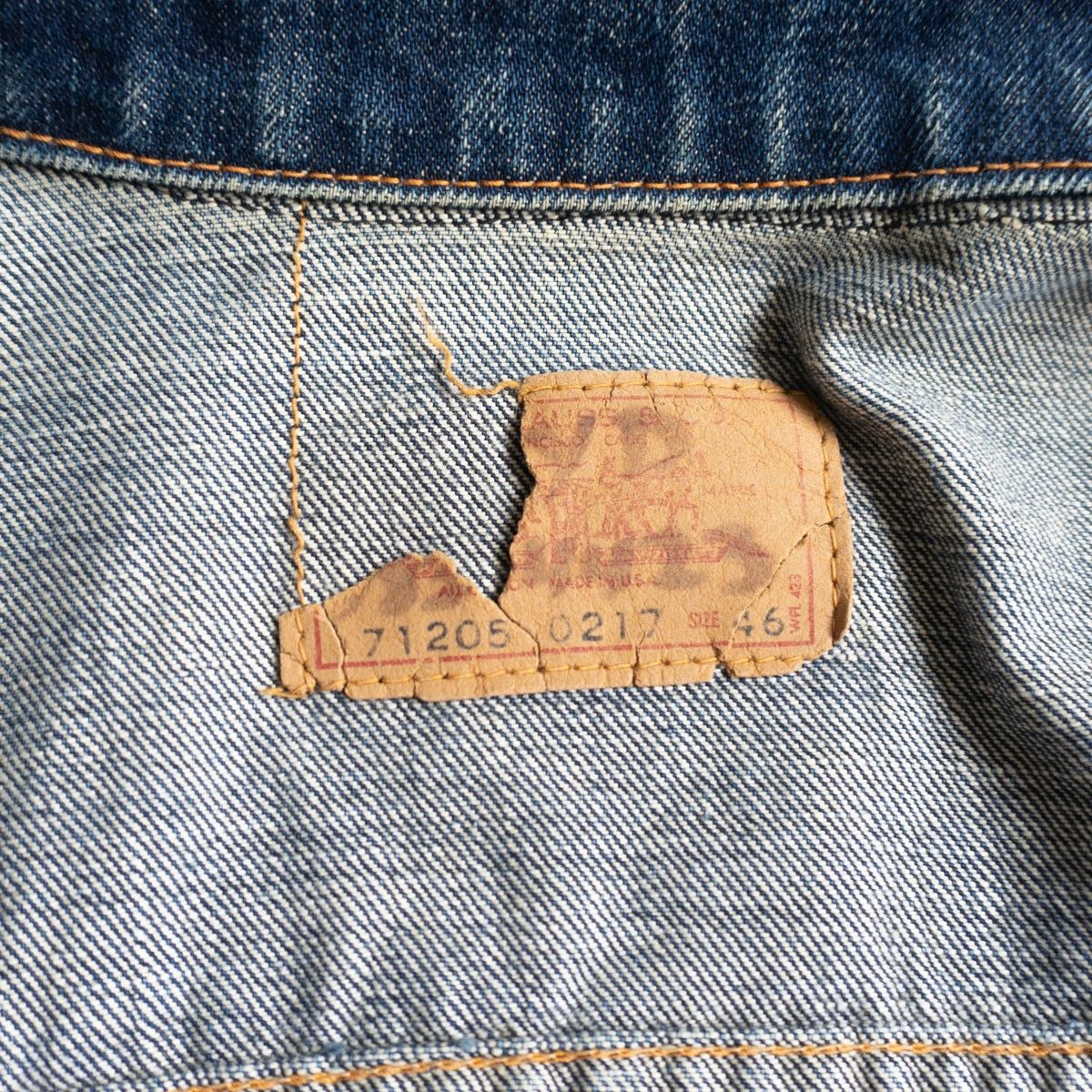 雰囲気抜群/ビッグサイズ】 LEVI'S 【60s 71205 0217 4th ビッグ