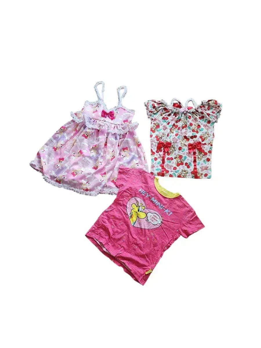 【中古】アースマジック ワンピースとTシャツのセット