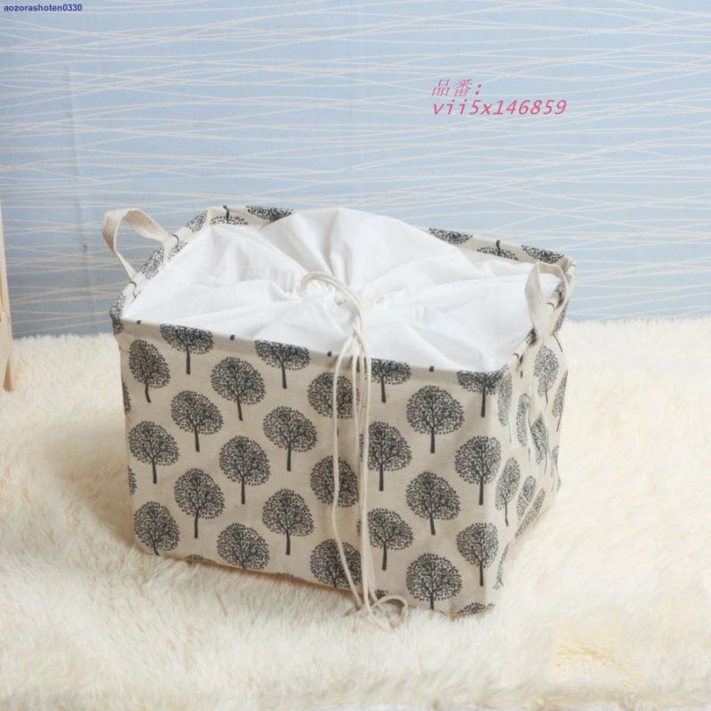 ランドリーバスケット ランドリーバッグ 角形 大 折りたたみ 巾着 北欧 蓋 自立 おしゃれ 大容量  vii5x146859
