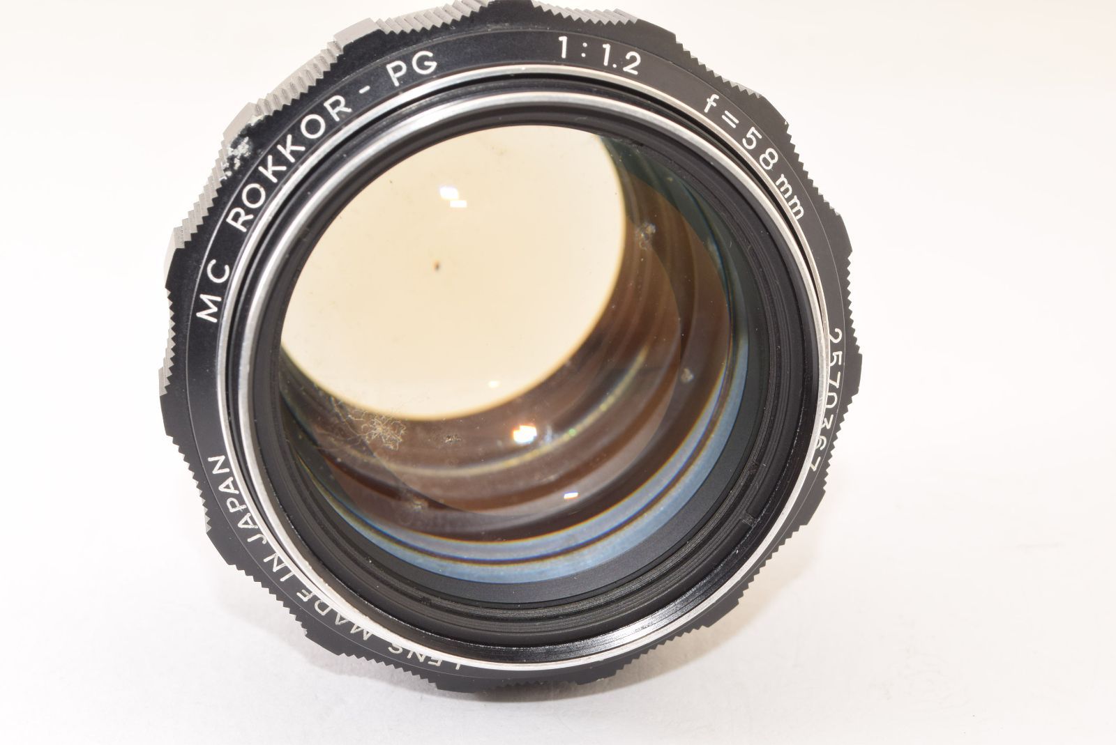 ジャンク　MINOLTA MC ROKKOR-PG 58mm f1.2 ☆ジャンク品☆ MINOLTA ミノルタ MC ROKKOR-PG 58mm F1.2 J2505105