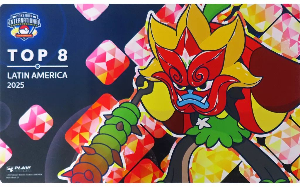 [Used] Supply Pokémon Card Game English Play Mat Orgapon Kamadonomen 2025 Pokemon Latin America International Championships TOP8 - Pokemon Latin America International Champions