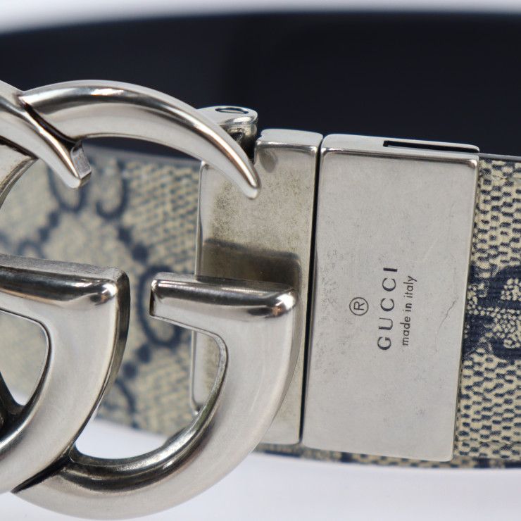 GUCCI グッチ ベルト 627055 GGスプリームキャンバス レザー