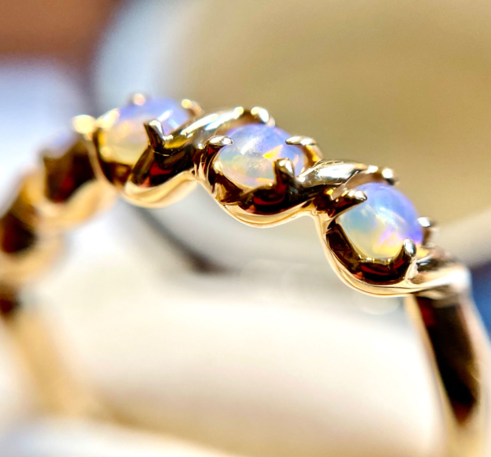 ④オパール　18K 11号　リング ヨンドシー 4℃ リング・指輪 11号 18金 K18イエローゴールド