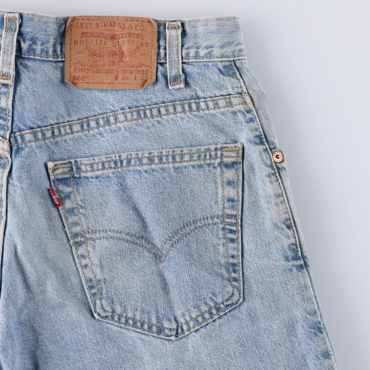 テーパードデニムパンツ メンズw34相当