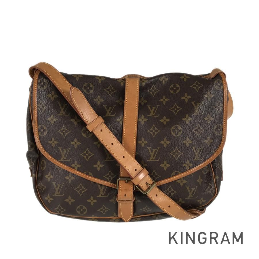 ルイ ヴィトン LOUIS VUITTON モノグラム ソミュール 35 M42254 PVC ショルダーバッグ kkd